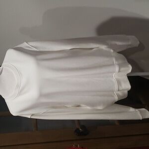 White heavy cotton sweatshirt nwot
